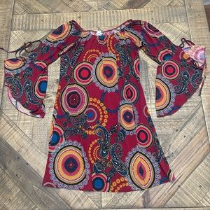 2B Together tunic-style dress with bell sleeves